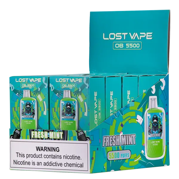 BUY 1 GET 1 FREE Fresh Mint Lost Vape OB5500 | Vape Amazon India Lost Vape