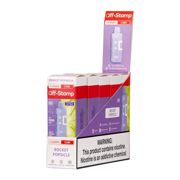 BUY 1 GET 1 FREE Rocket Freeze Off Stamp Classic Cube Pod | Vape Amazon India Off Stamp