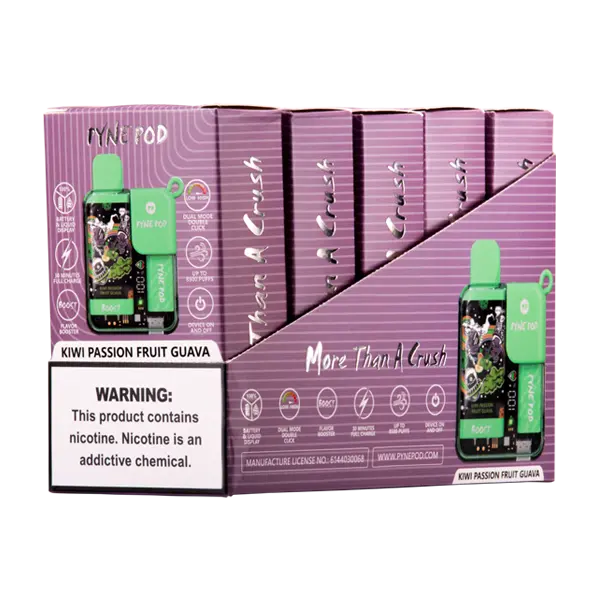 BUY 1 GET 1 FREE Kiwi Passion Fruit Guava Pyne Pod Boost | Vape Amazon India Pyne Pod