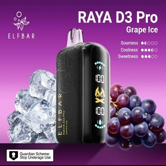 Elf bar Raya d3 pro -30k Grape ice - Vape Shop Noida