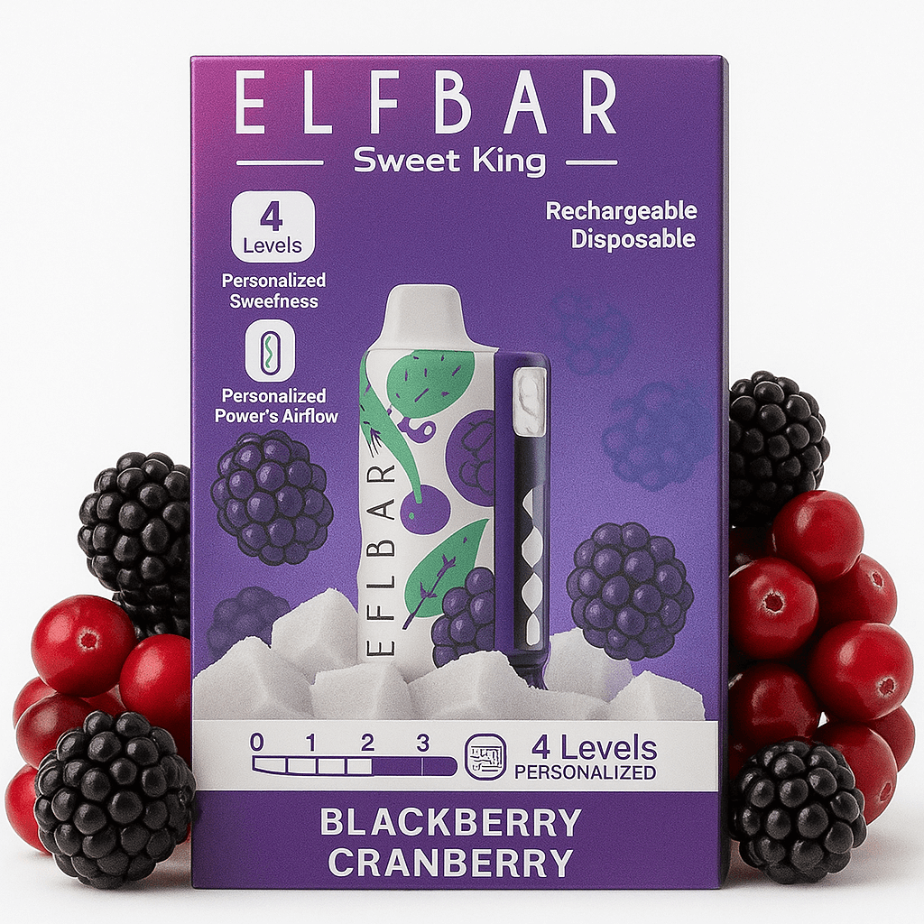 Elfbar Sweet King 30K Disposable Vape – 30,000 Puffs Rechargeable Vape with Adjustable Sweetness, Mesh Coil & Smart Display