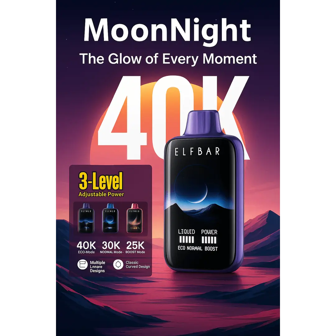 Elfbar Moon Night 40k – Mango Peach Watermelon - Vape Shop Noida