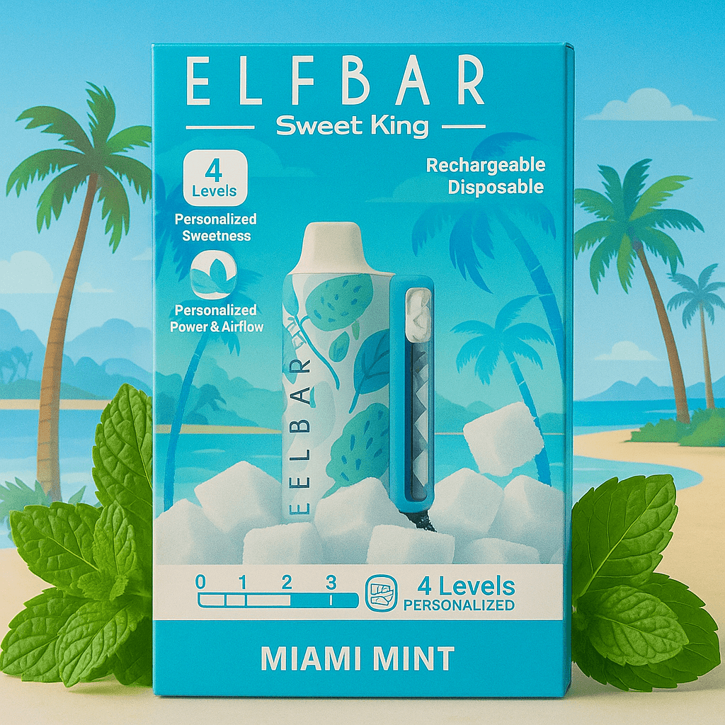 Elfbar Sweet King 30K Disposable Vape – 30,000 Puffs Rechargeable Vape with Adjustable Sweetness, Mesh Coil & Smart Display
