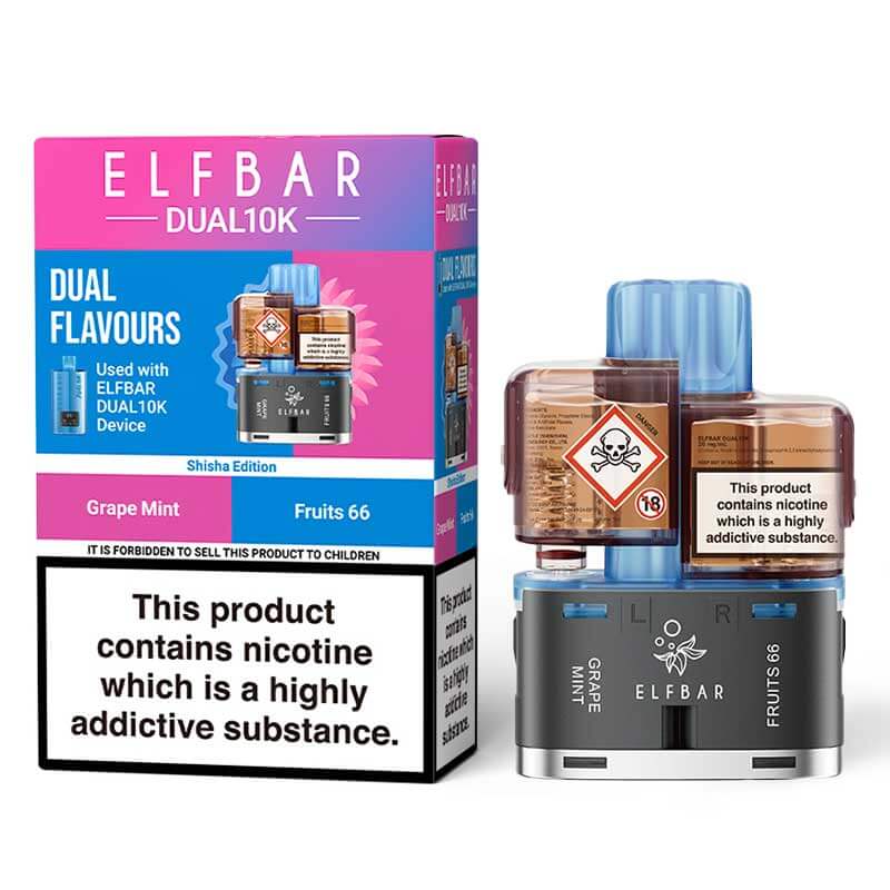 Elf Bar Dual 10K Shisha Edition Prefilled Pod + Refill