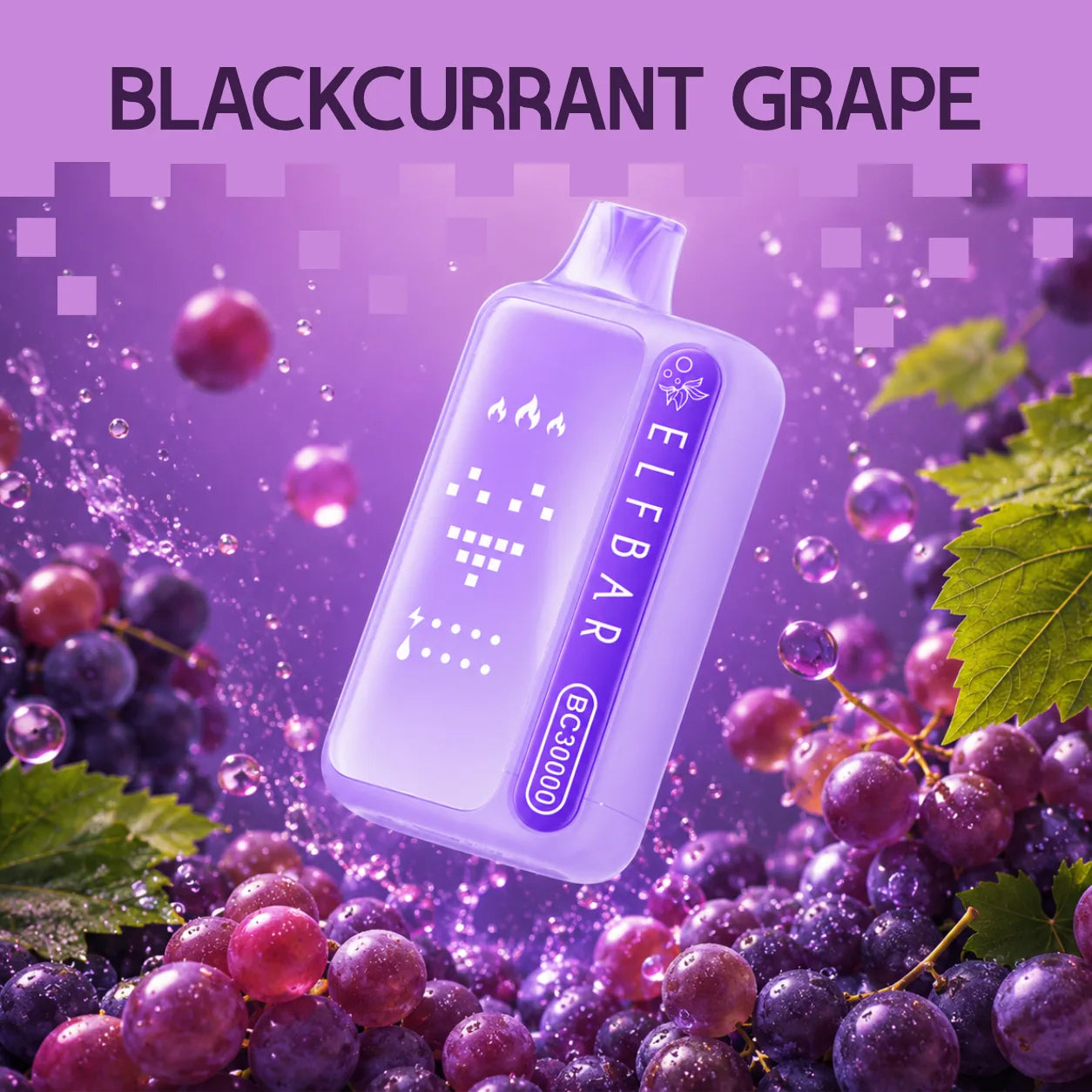 ELF BAR BC 30000 disposable vape - Blackcurrant Grape flavour