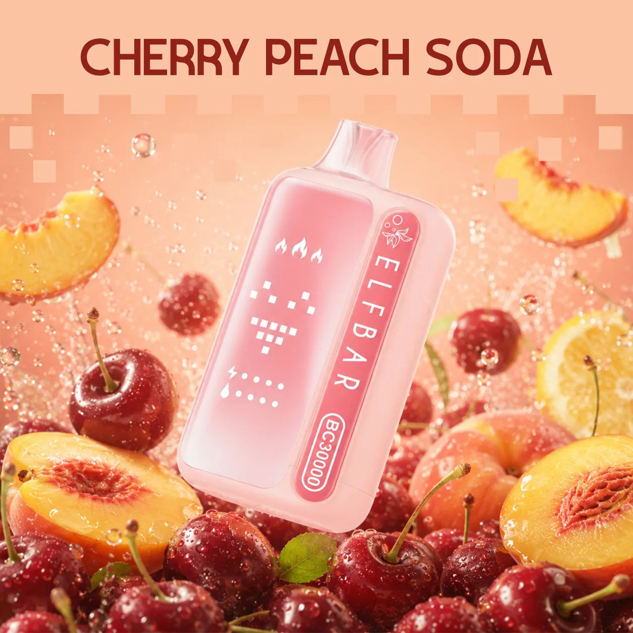 ELF BAR BC 30000 disposable vape - Cherry Peach Soda flavour