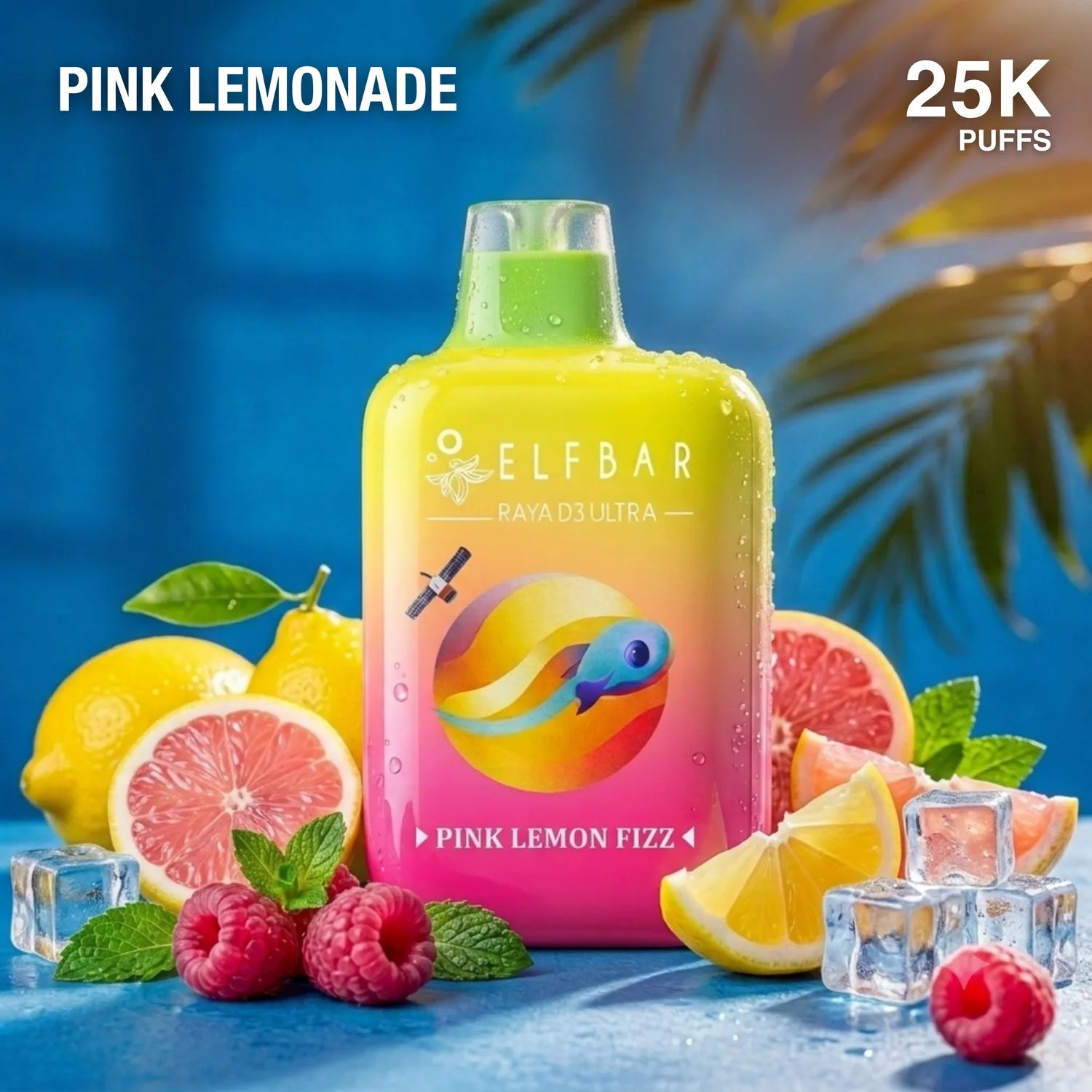 Elf Bar Raya D3 Ultra 30000 disposable vape - Pink Lemonade Lemon Fizz flavour