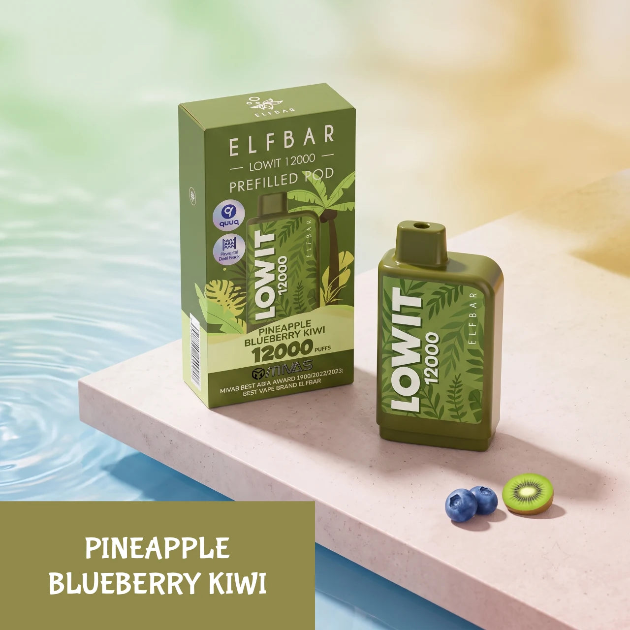 ELFBAR LOWIT 12000 disposable vape - Pineapple Blueberry Kiwi flavour