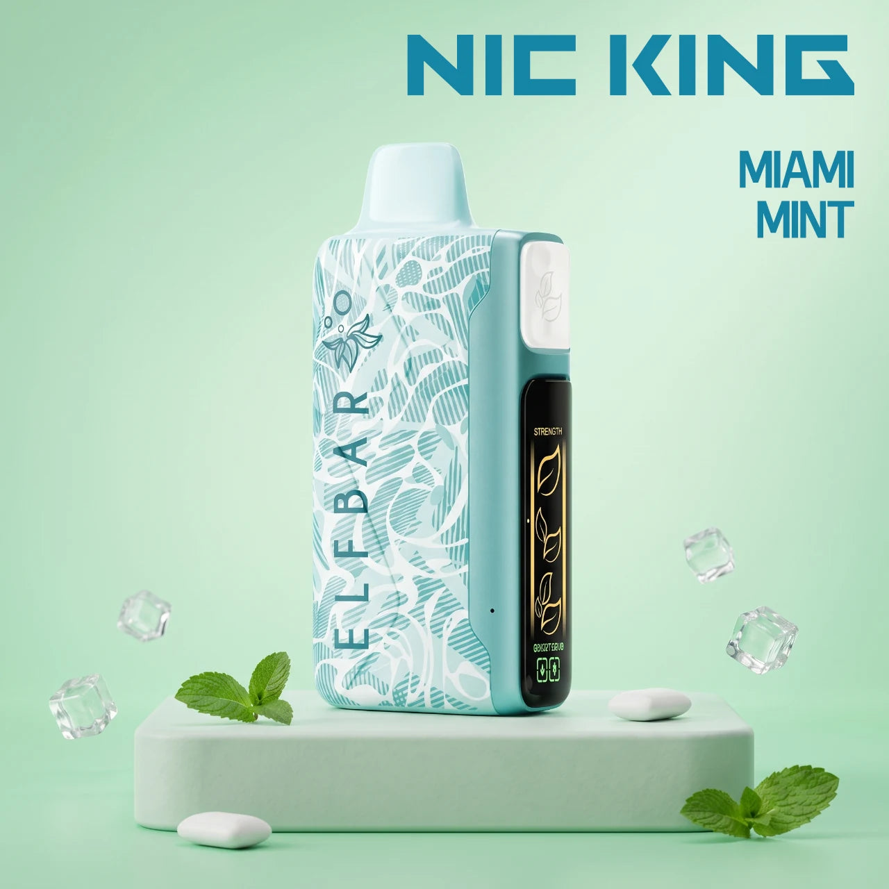 ElfBar Nic King 30000 disposable vape - Miami Mint flavour