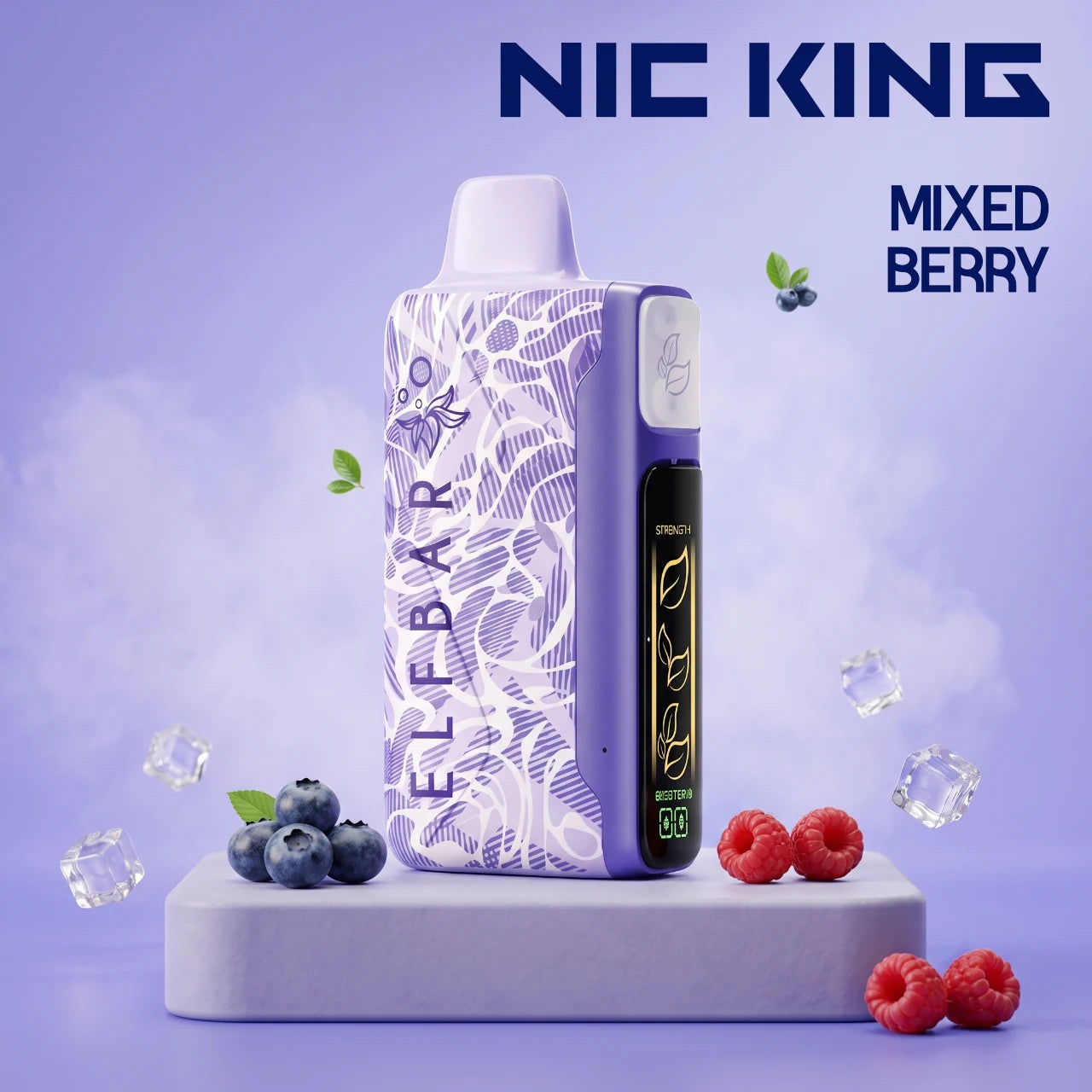 ElfBar Nic King 30000 disposable vape - Mixed Berry flavour