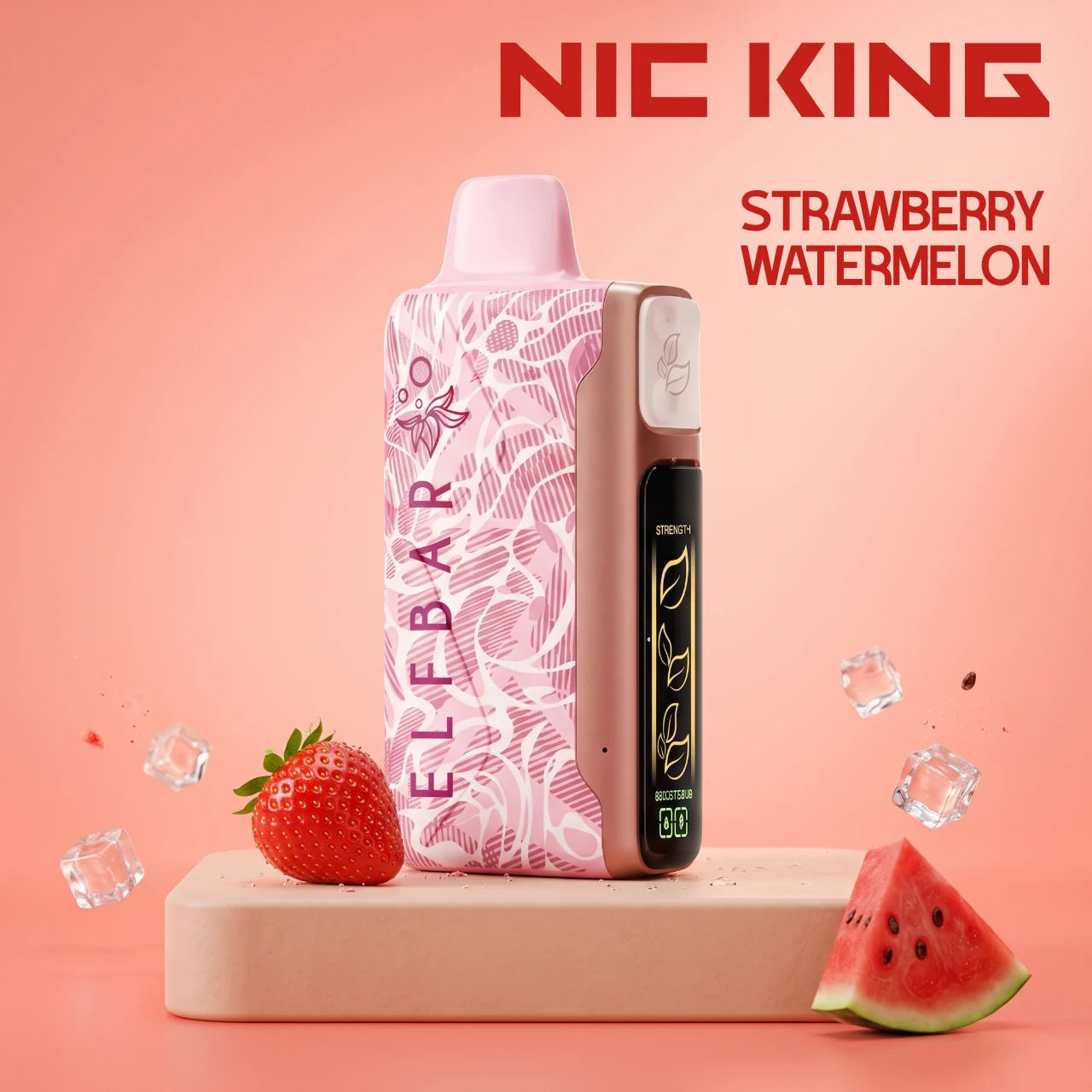 ElfBar Nic King 30000 disposable vape - Strawberry Watermelon flavour