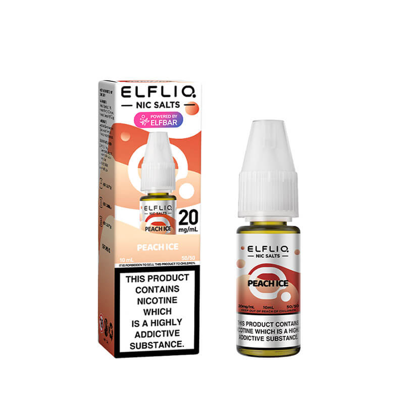 Elf Bar ElfLiq Peach Ice Nic Salt E-Liquid