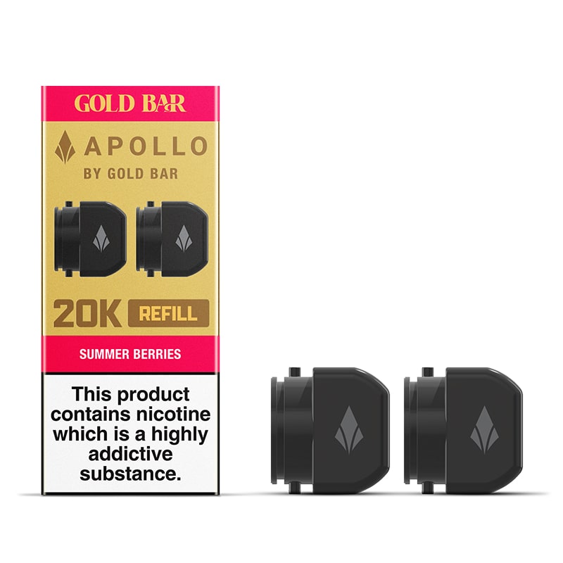 Gold Bar Apollo Summer Berries Prefilled Vape Pods 20mg - 2 Pods