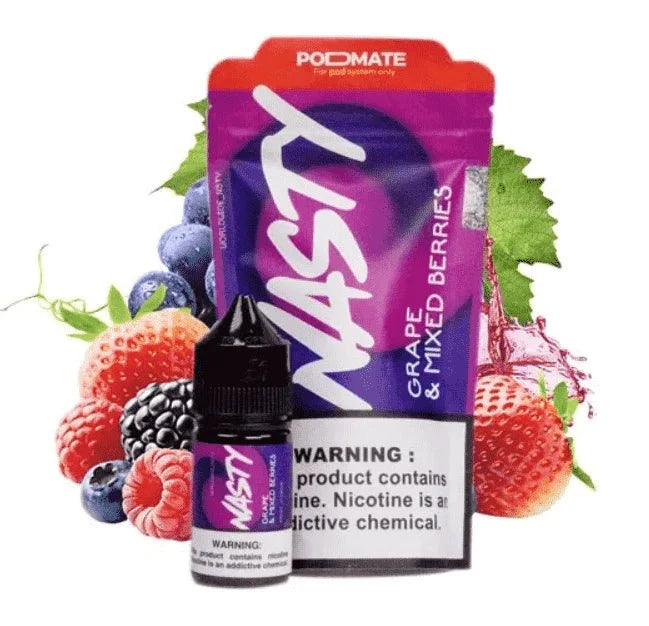 Grape & Mix Berries - Nasty Podmate Salt | 30ML Vape Juice | 35MG,50MG