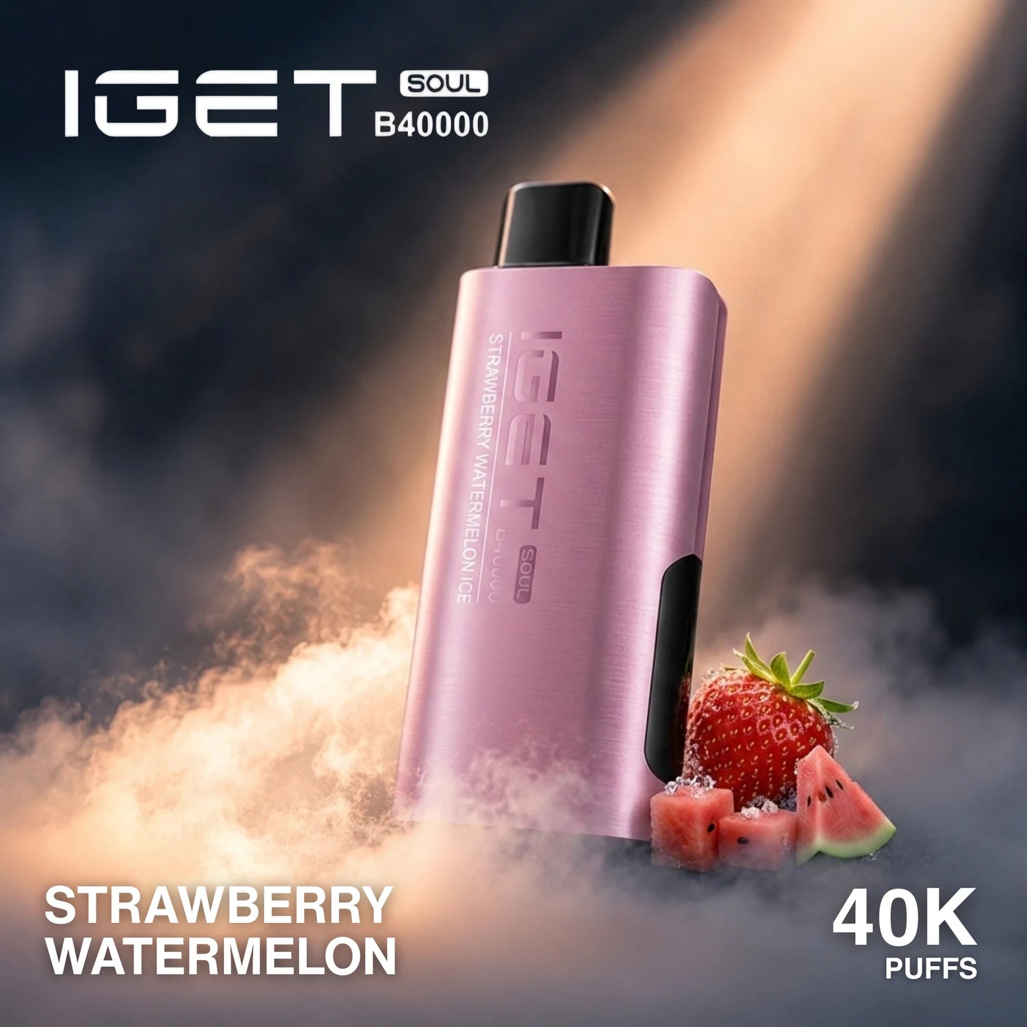 IGET Soul B40000 disposable vape - Strawberry Watermelon Ice flavour