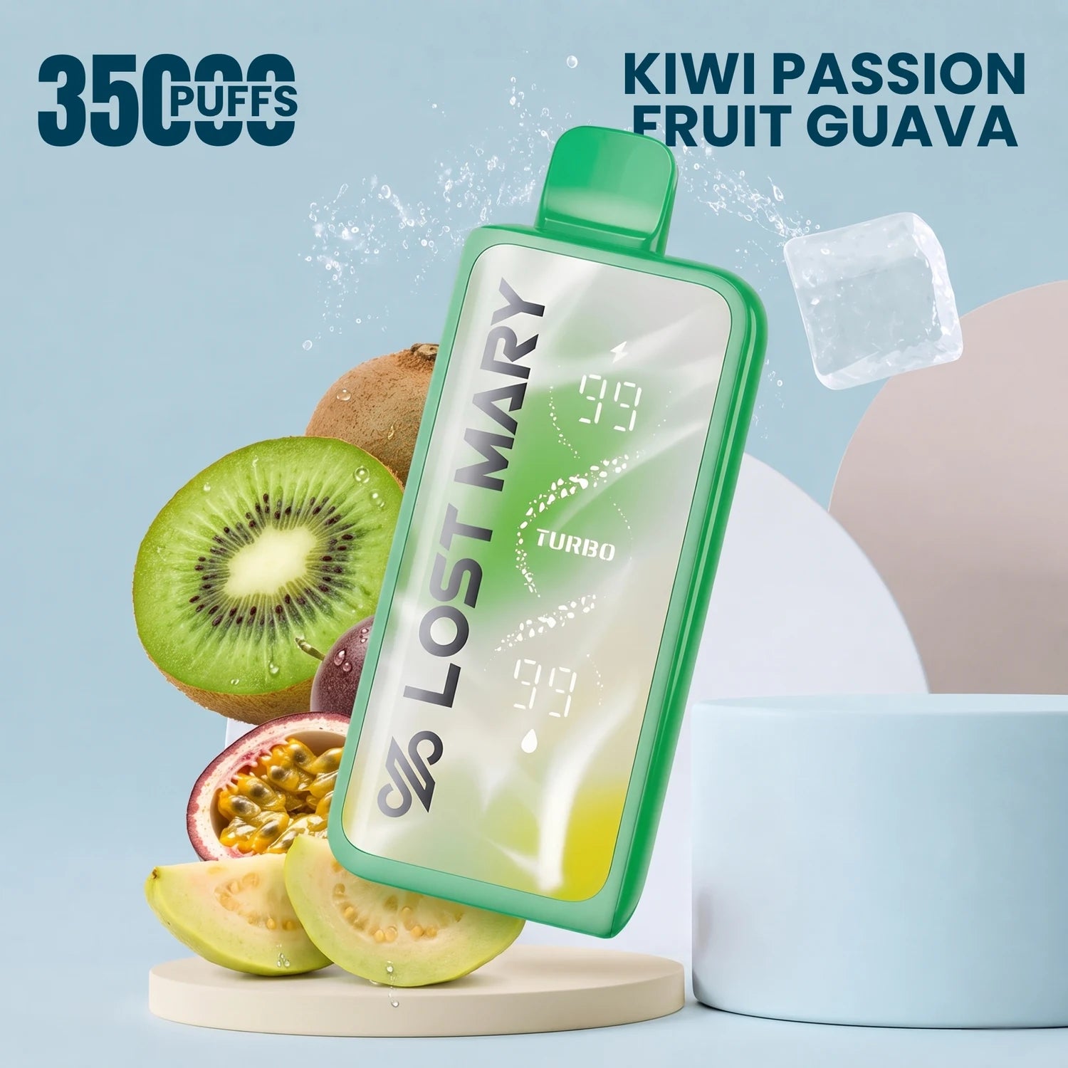 LostMary MT35000 disposable vape - Kiwi Passion Fruit Guava flavour
