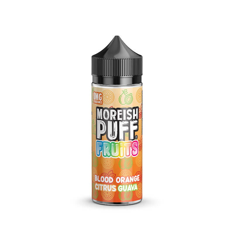 Moreish Puff Fruits  Blood Orange Citrus Guava 100ml Shortfill E-Liquid
