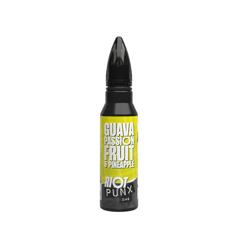 Riot Squad Punx Guava, Passion Fruit and Pineapple  50ml Shortfill E-Liquid