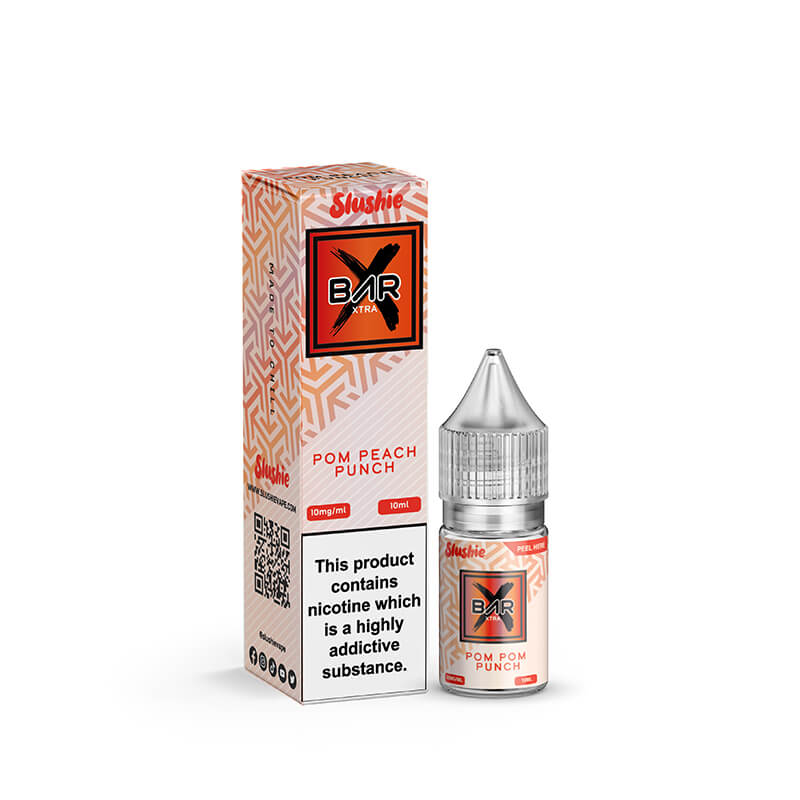 Slushie Bar Xtra Pom Peach Punch 10ml Nic Salt E-Liquid
