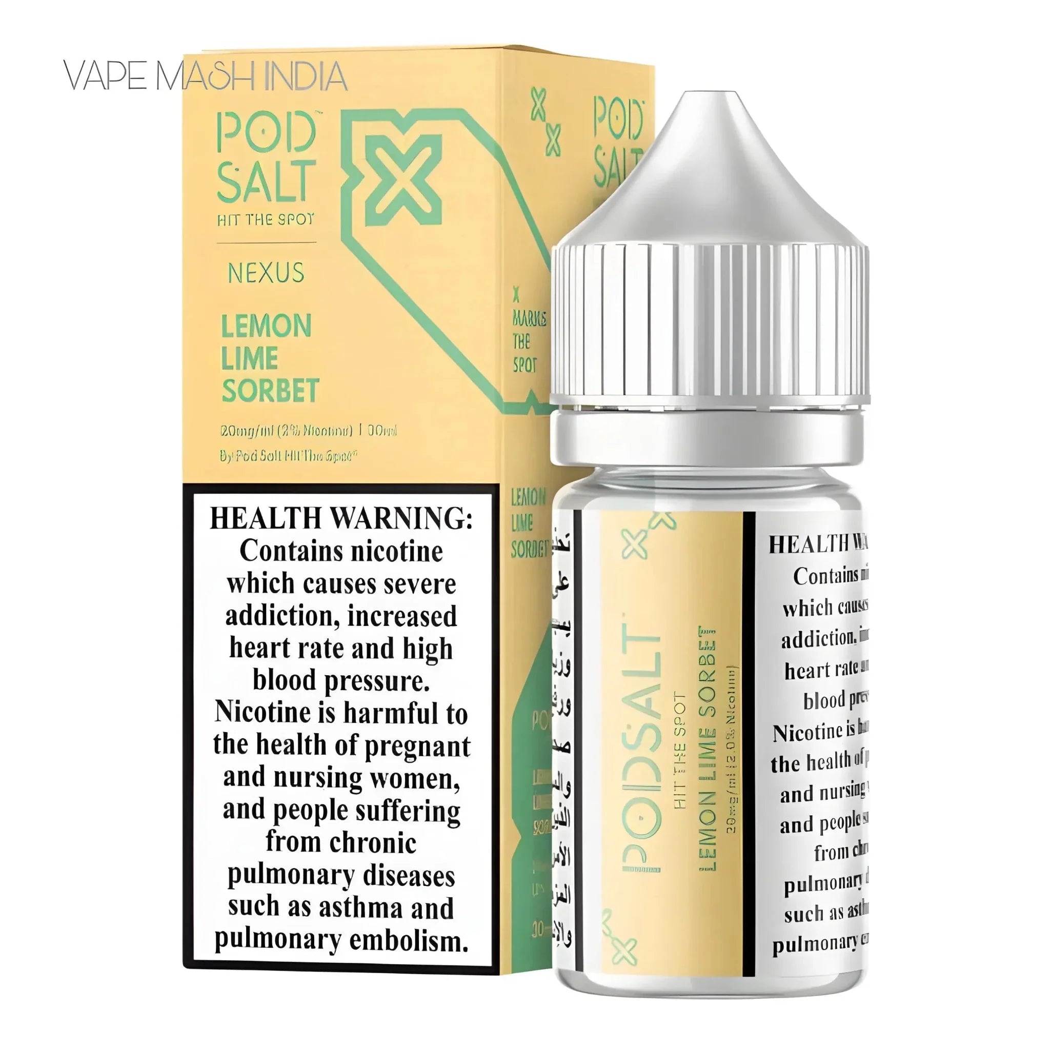 Pod Salt Nexus Lemon Lime Sorbet 30ml Vape Juice
