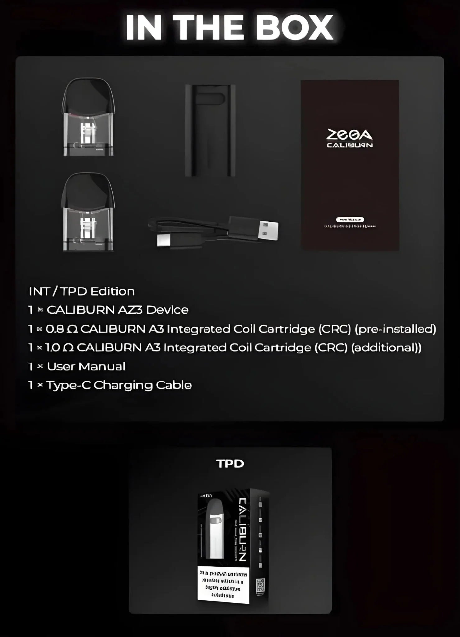 Uwell Caliburn AZ3 750mAh Pod System Kit | Vape Mash India