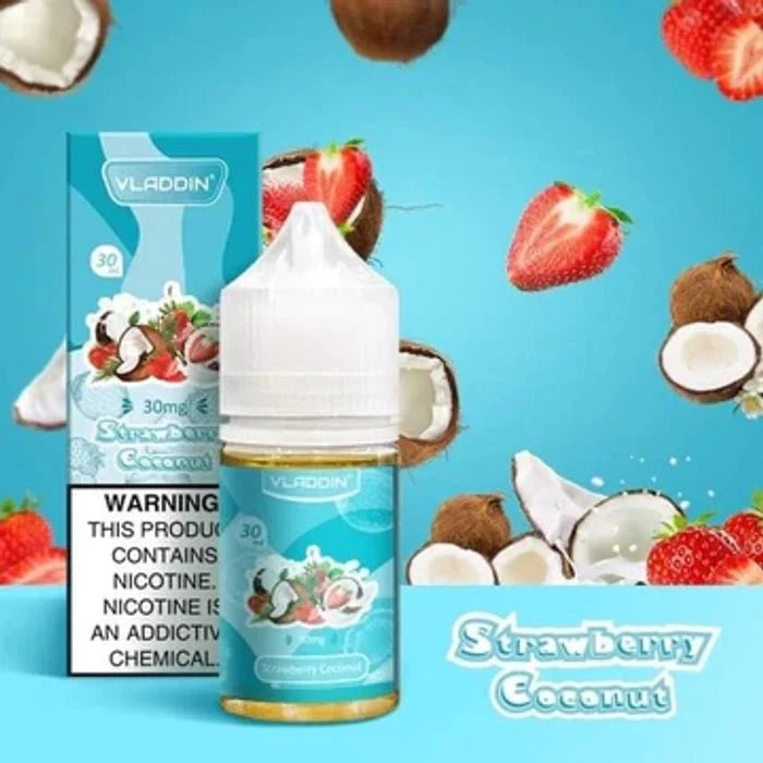 Vladdin Strawberry Coconut Nic Salt 30ml (30mg/50mg) India
